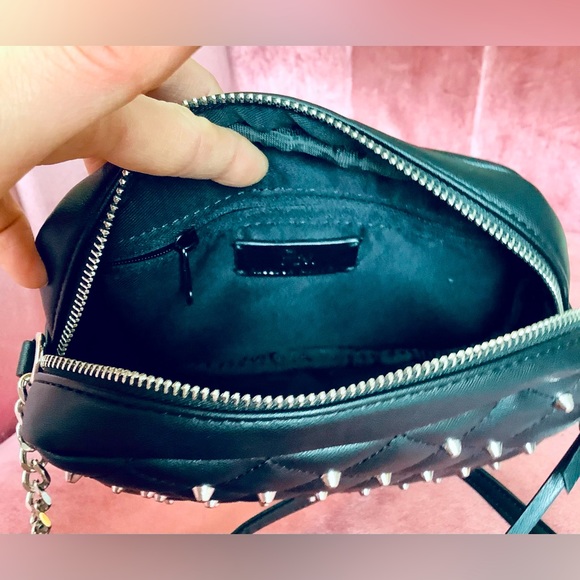 Rebecca Minkoff Black Leather Studded Mini Bag - Picture 4 of 5